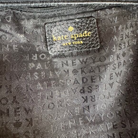 Kate Spade Crossbody Bag Chester Street Dessi Black Leather Purse Zipper Womens - Picture 4 of 6